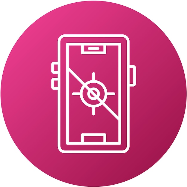 Diseño vectorial de GPS Estilo de icono fijo