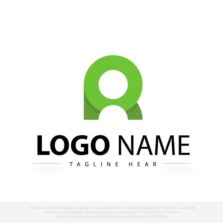 Vector diseño vectorial de gradiente de la letra r del logotipo moderno