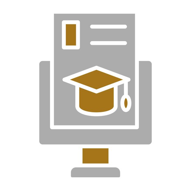 Diseño vectorial Grado en Ciencias de la Computación Estilo del icono