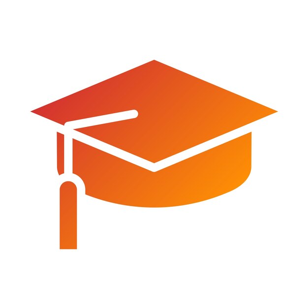 Diseño vectorial Graduación Estilo del icono de Tassel