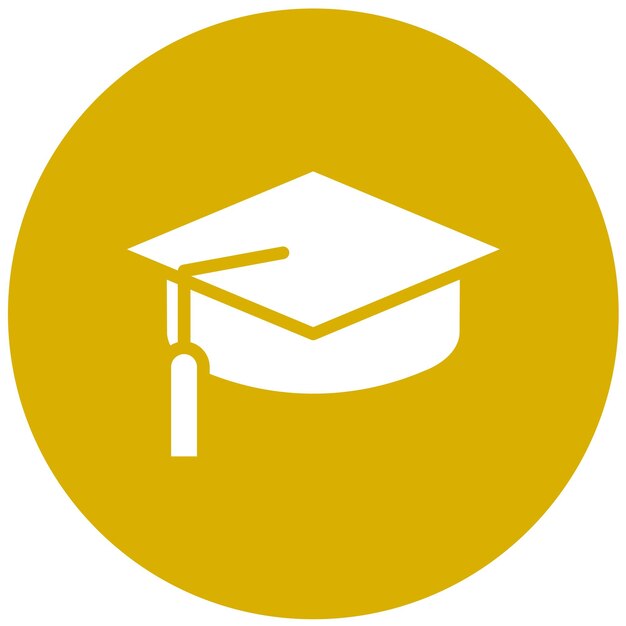 Diseño vectorial Graduación Estilo del icono de Tassel