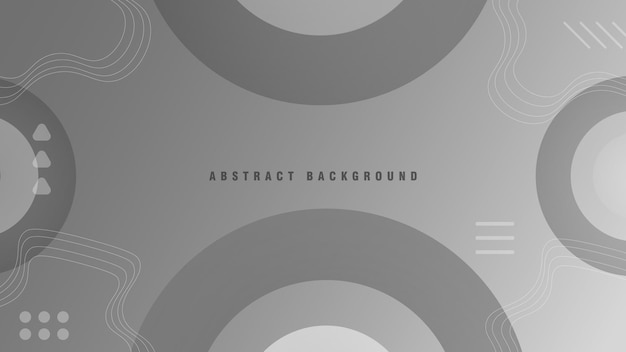 Diseño vectorial gris con formas circulares. Fondo abstracto con gradiente de colores.