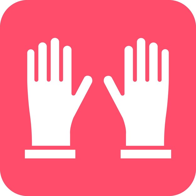 Diseño vectorial de guantes Estilo del icono