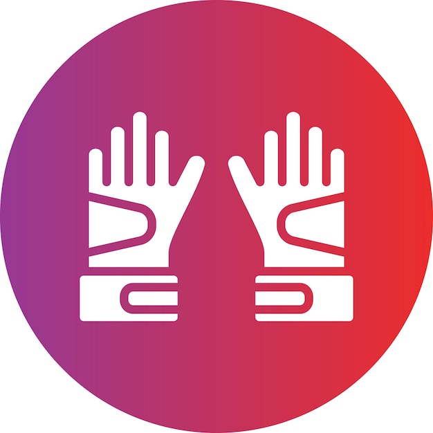 Diseño vectorial de guantes Estilo del icono