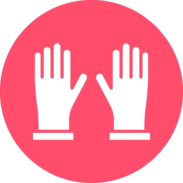Diseño vectorial de guantes Estilo del icono