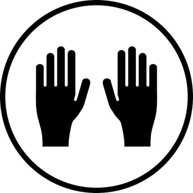 Diseño vectorial de guantes Estilo del icono