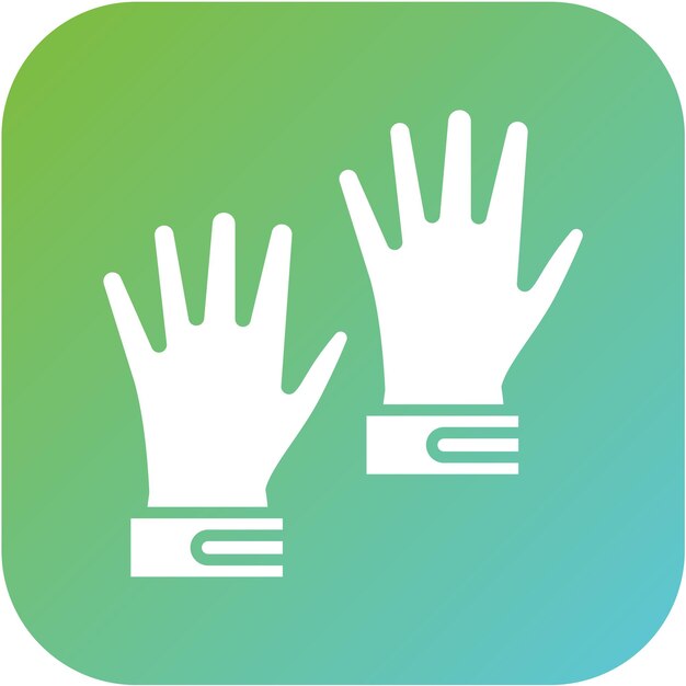 Diseño vectorial de guantes Estilo del icono