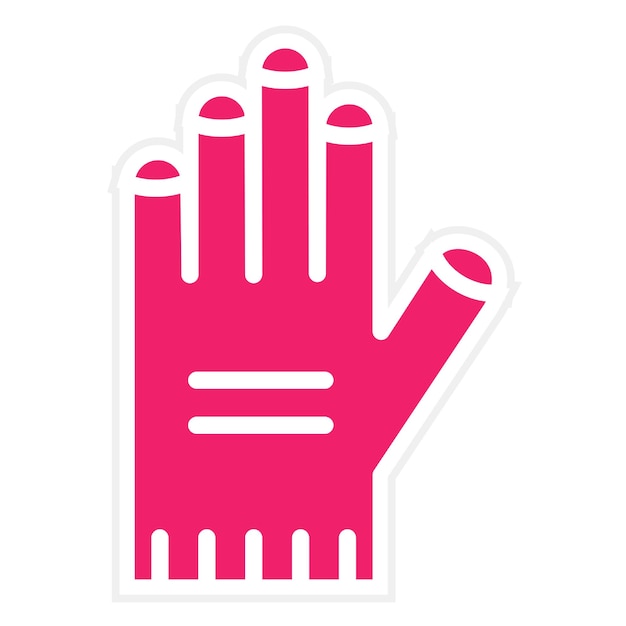 Diseño vectorial de guantes Estilo del icono