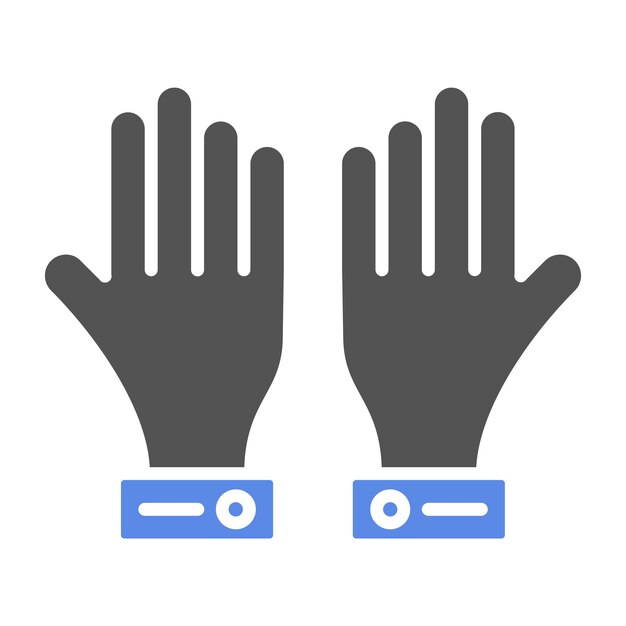 Diseño vectorial de guantes Estilo del icono