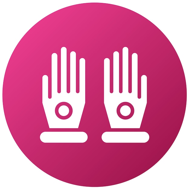 Diseño vectorial de guantes Estilo del icono