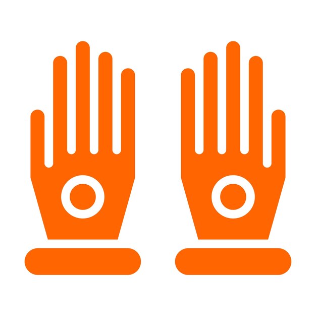 Diseño vectorial de guantes Estilo del icono