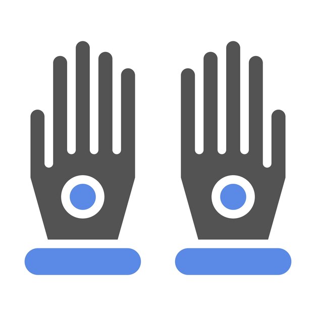 Diseño vectorial de guantes Estilo del icono