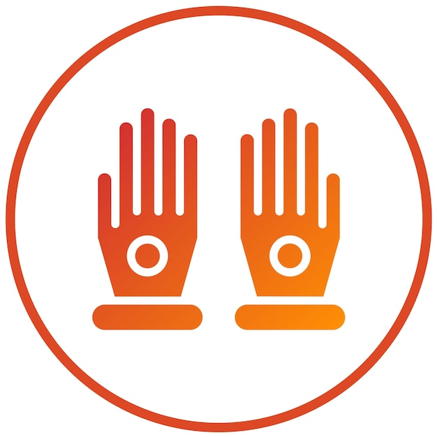 Diseño vectorial de guantes Estilo del icono