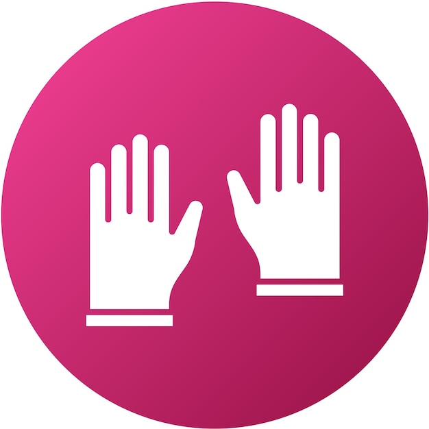 Diseño vectorial de guantes Estilo del icono