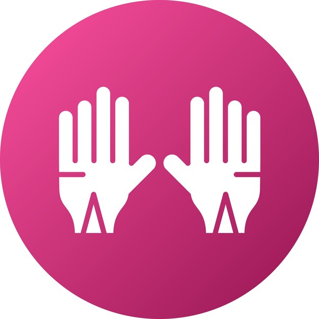 Diseño vectorial de guantes Estilo del icono