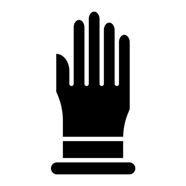 Diseño vectorial Guantes de examen Estilo del icono