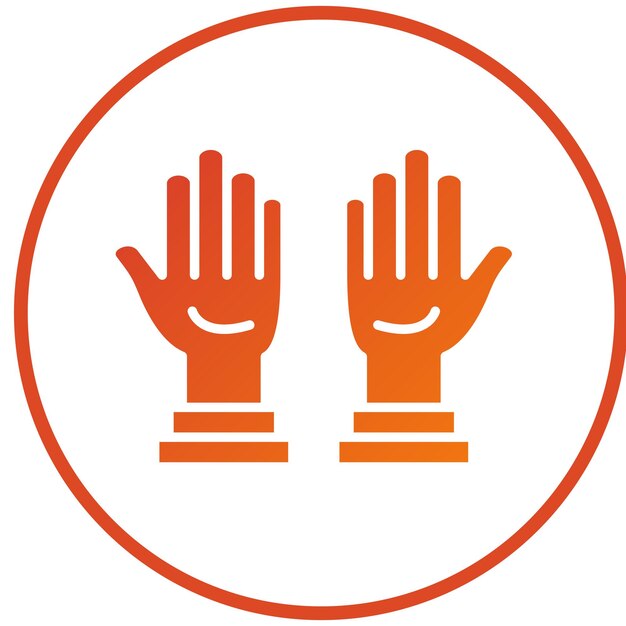 Diseño vectorial de guantes de limpieza Estilo del icono