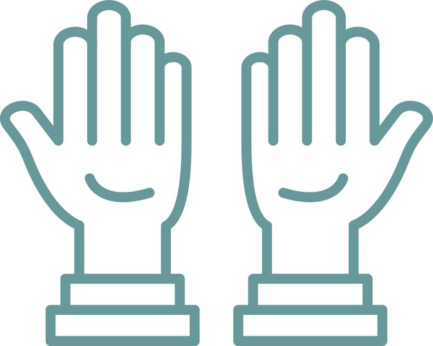Diseño vectorial de guantes de limpieza Estilo del icono