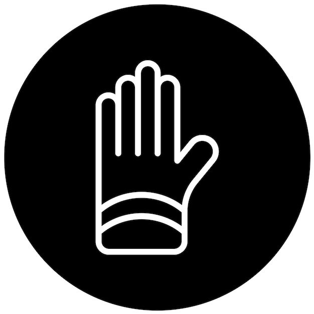 Diseño vectorial de guantes quirúrgicos Estilo del icono