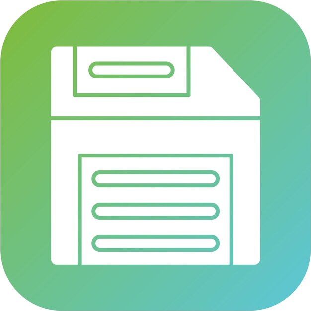 Diseño vectorial Guardar el estilo del icono