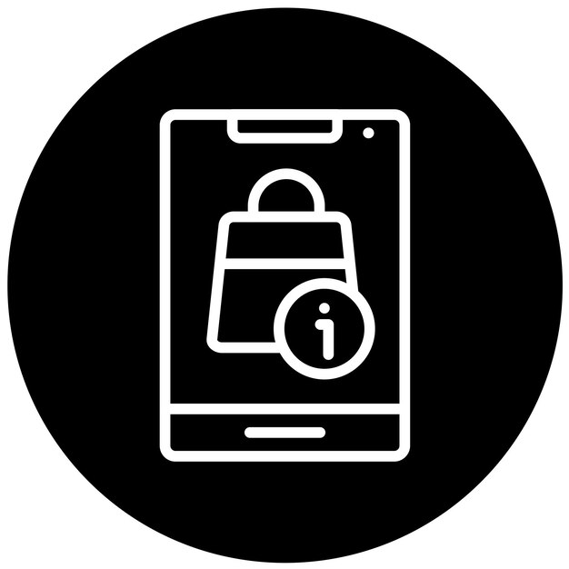 Diseño vectorial Guía de compras Estilo de icono