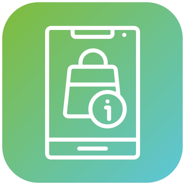 Diseño vectorial Guía de compras Estilo de icono