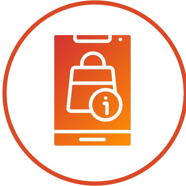Diseño vectorial Guía de compras Estilo de icono
