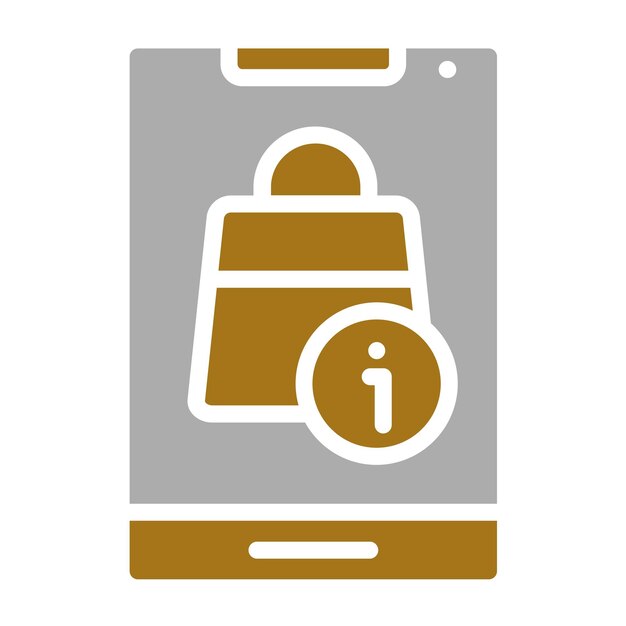 Diseño vectorial Guía de compras Estilo de icono