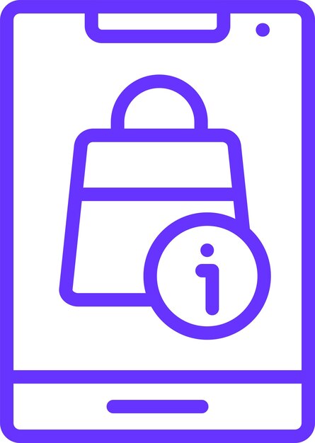 Diseño vectorial Guía de compras Estilo de icono