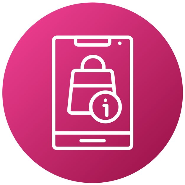 Diseño vectorial Guía de compras Estilo de icono