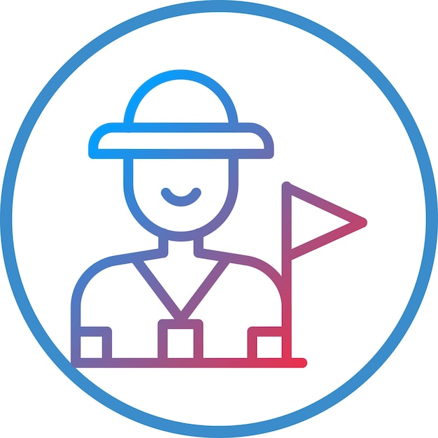 Diseño vectorial Guía de visitas Estilo de icono
