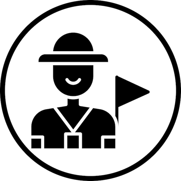 Diseño vectorial Guía de visitas Estilo de icono