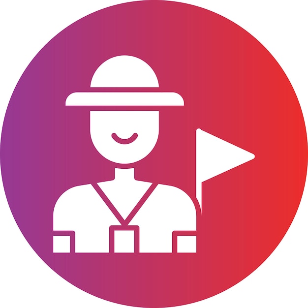 Diseño vectorial Guía de visitas Estilo de icono