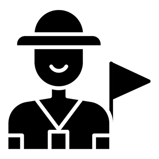 Diseño vectorial Guía de visitas Estilo de icono