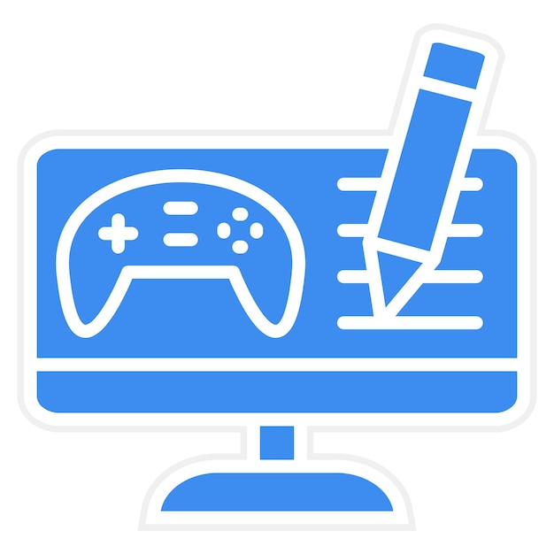 Diseño vectorial del guión del juego Estilo del icono