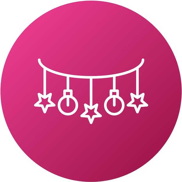Diseño vectorial de guirlandas Estilo de icono