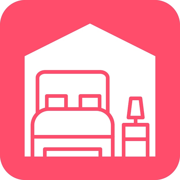Diseño vectorial de habitaciones Estilo de icono