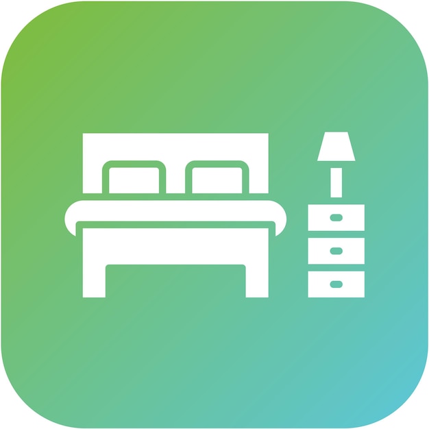 Diseño vectorial de habitaciones Estilo de icono