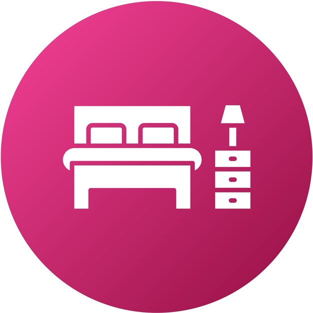 Diseño vectorial de habitaciones Estilo de icono