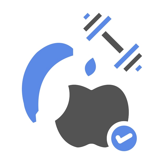 Diseño vectorial de hábitos saludables Estilo del icono