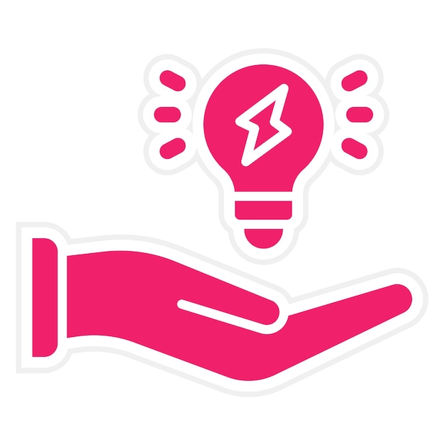 Diseño vectorial Hábitos de uso de la luz Estilo del icono