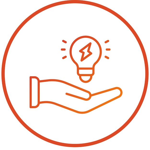 Diseño vectorial Hábitos de uso de la luz Estilo del icono