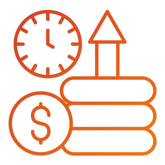 Diseño vectorial haciendo dinero Estilo de icono