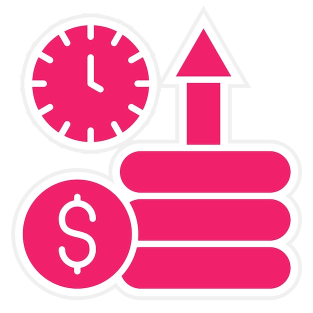 Diseño vectorial haciendo dinero Estilo de icono
