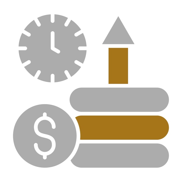Diseño vectorial haciendo dinero Estilo de icono