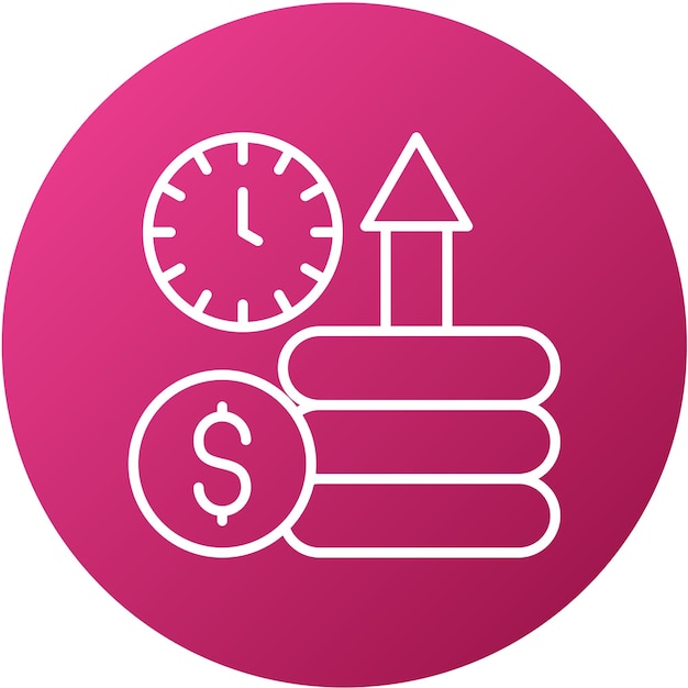 Diseño vectorial haciendo dinero Estilo de icono