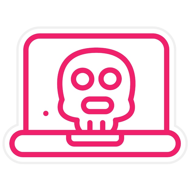 Diseño vectorial Hackeo de estilo de icono
