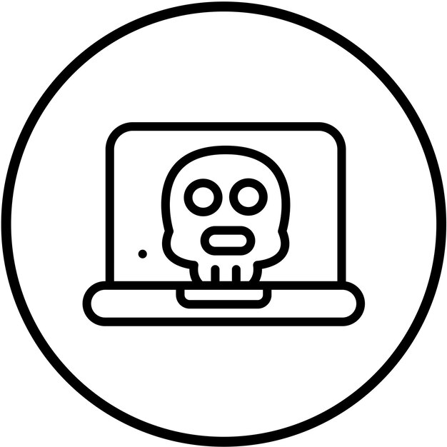 Diseño vectorial Hackeo de estilo de icono
