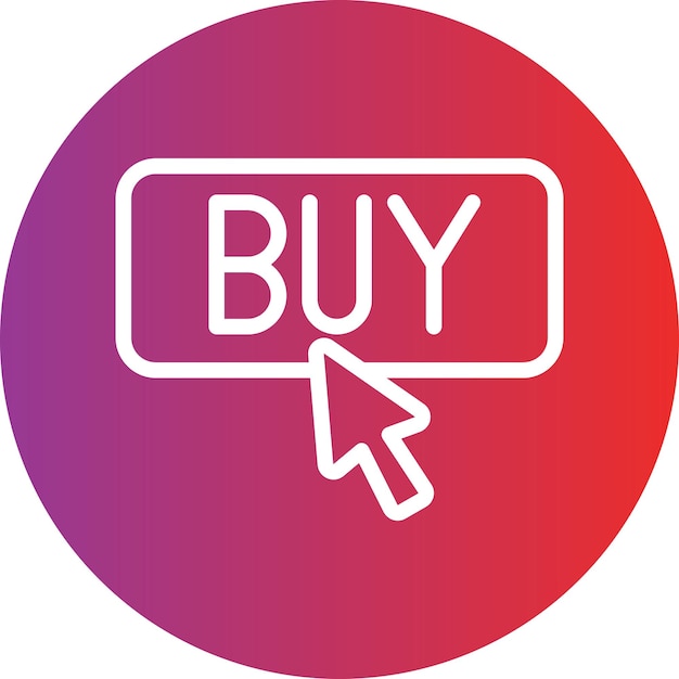 Diseño vectorial Haga clic en Estilo del icono de compra