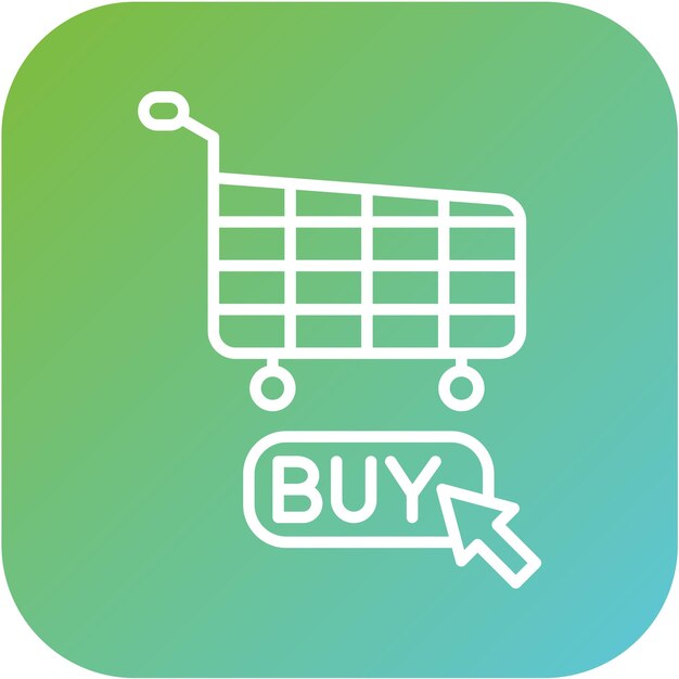Diseño vectorial Haga clic en Estilo del icono de compra